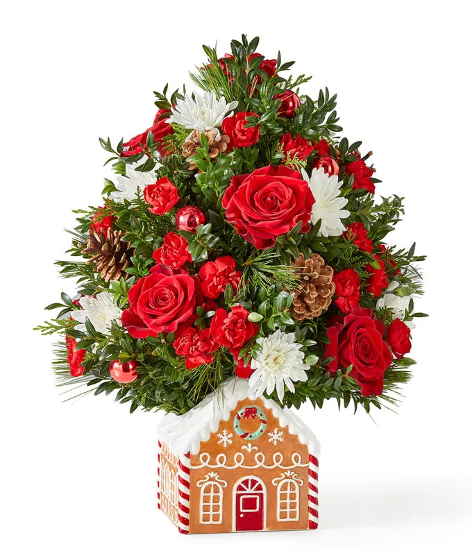 Gingerbread Lane Holiday Tree | From You Flowers