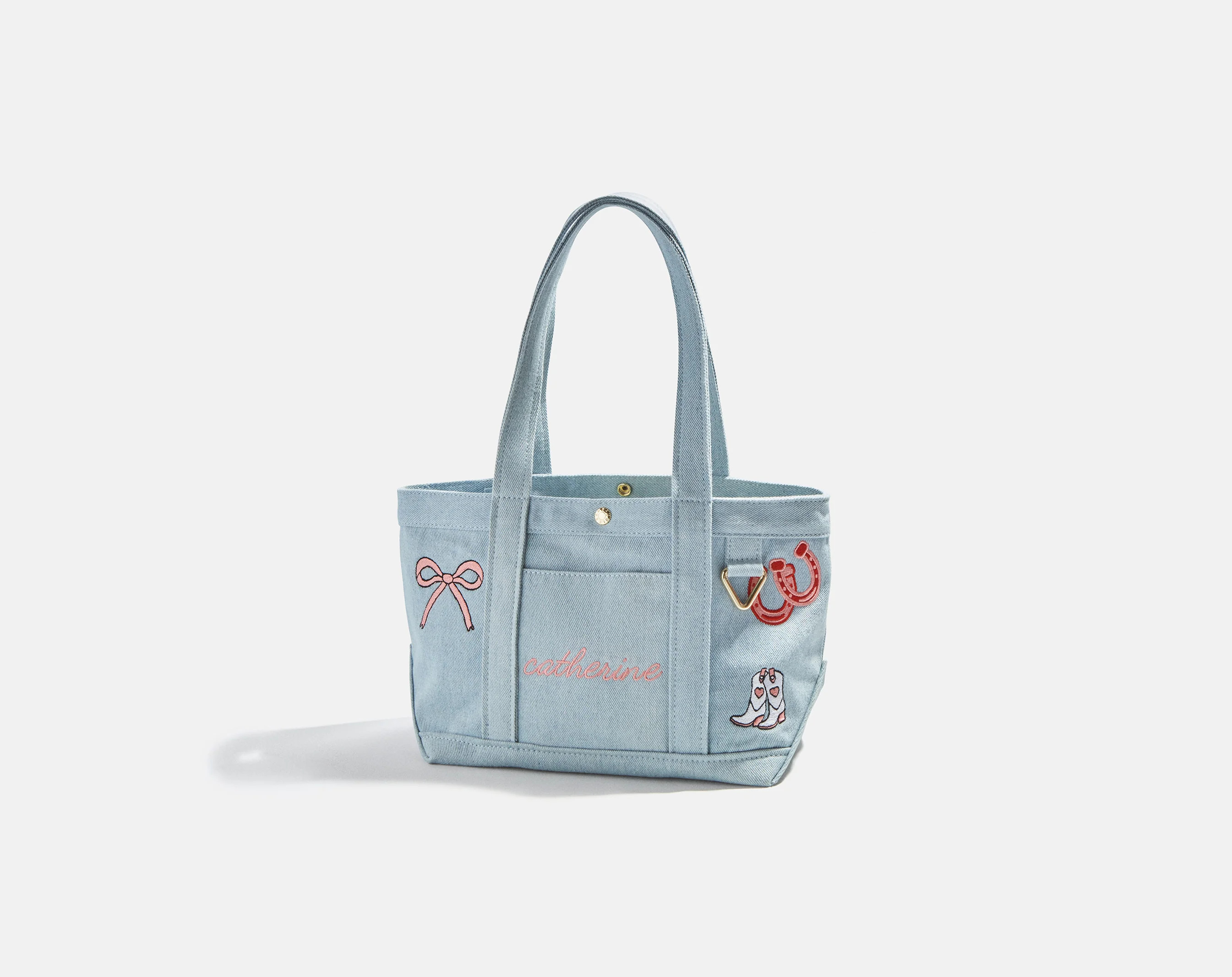 Custom Icon Tote - Light Denim | BaubleBar