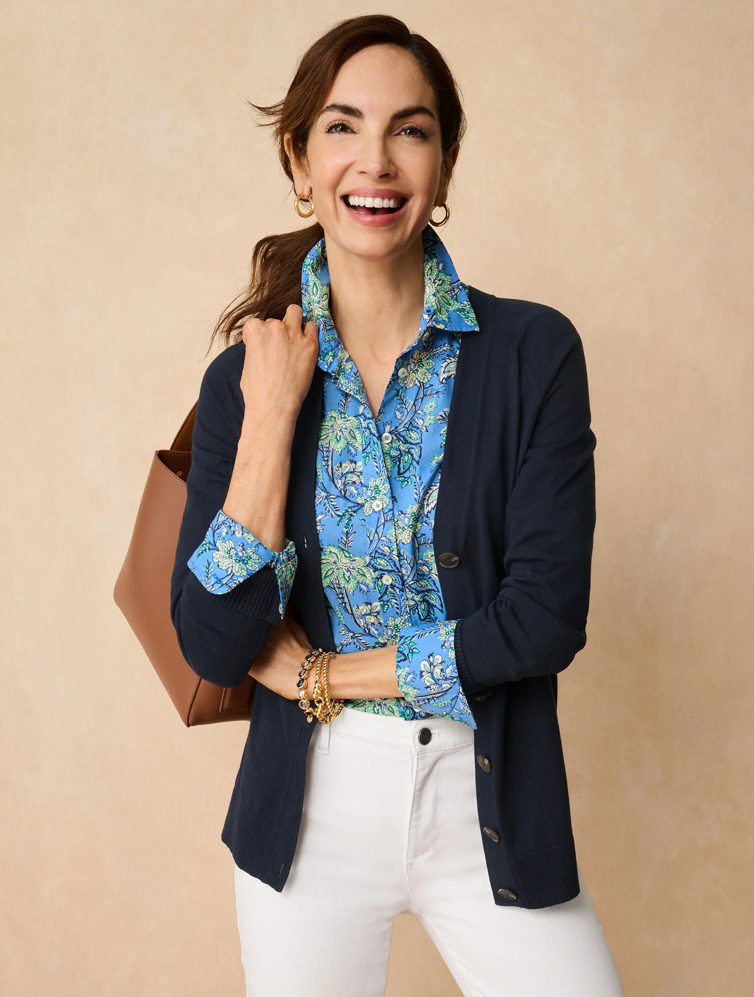 V-Neck Girlfriend Cardigan | Talbots