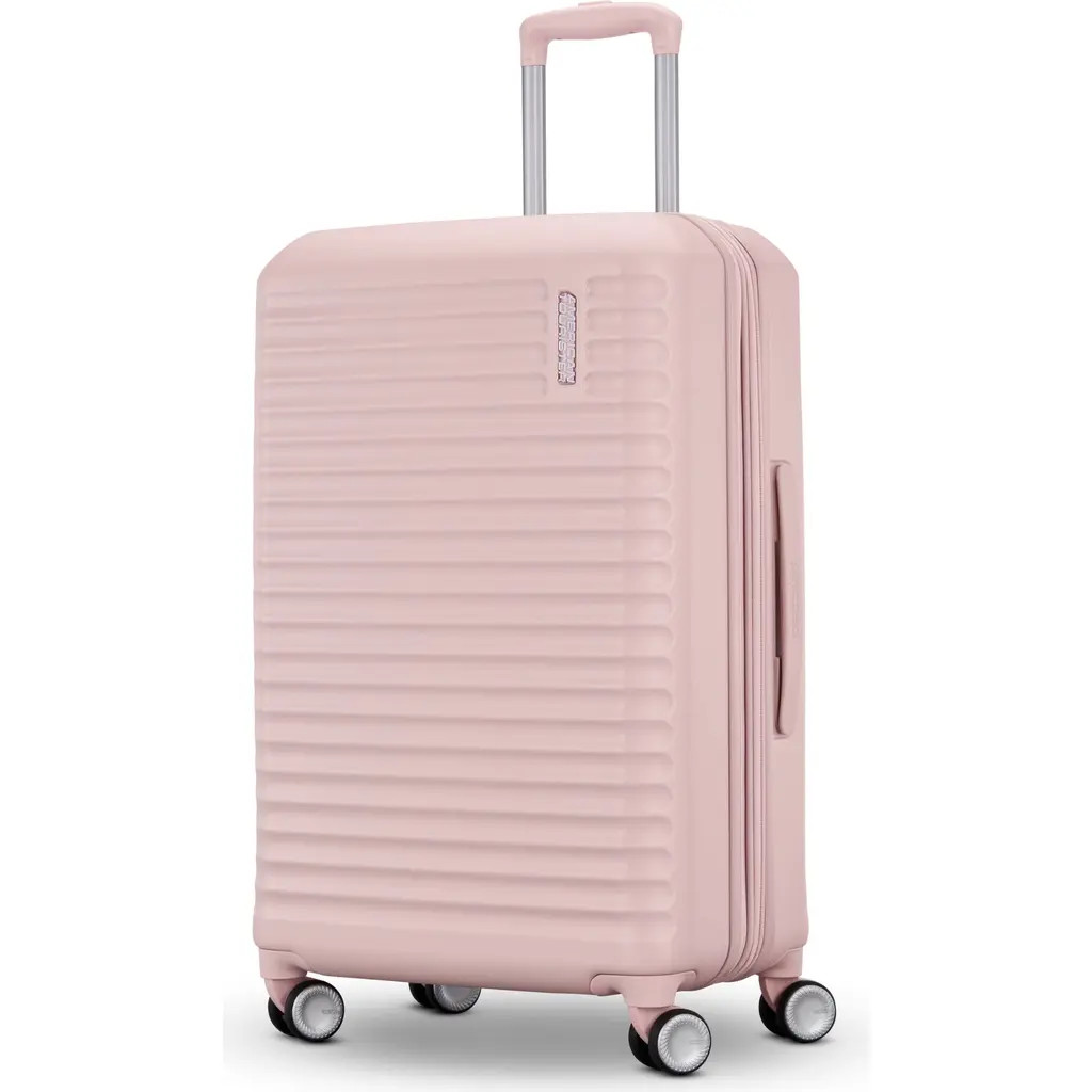 AMERICAN TOURISTER Stratum 3.0 Hardside Expandable 24" Medium Checked Luggage in Pink Blush at Nordstrom | Nordstrom