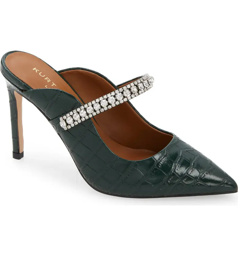 Duke Crystal Strap Pointed Toe Mule | Nordstrom