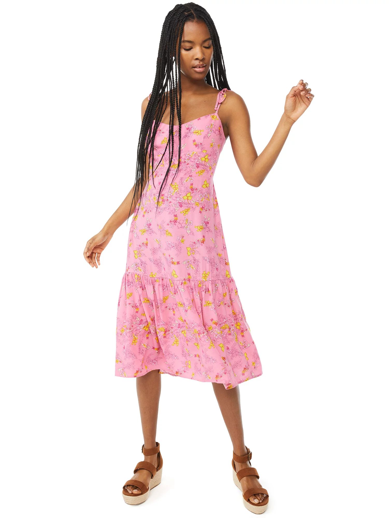 Scoop Women's Sweetheart Cami Dress | Walmart (US)
