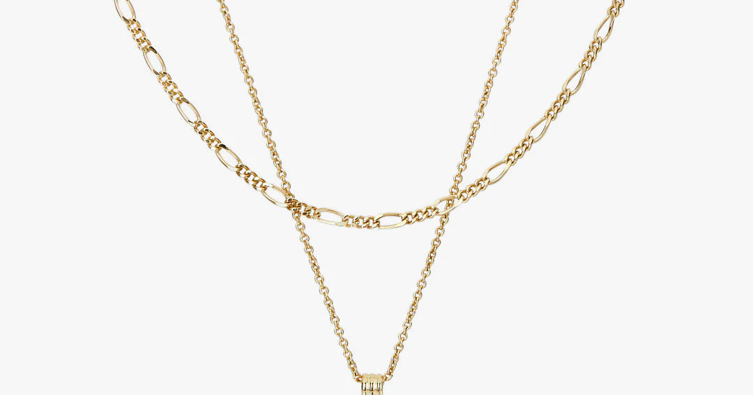 Layered Necklace Set - Temple Green | Ana Luisa