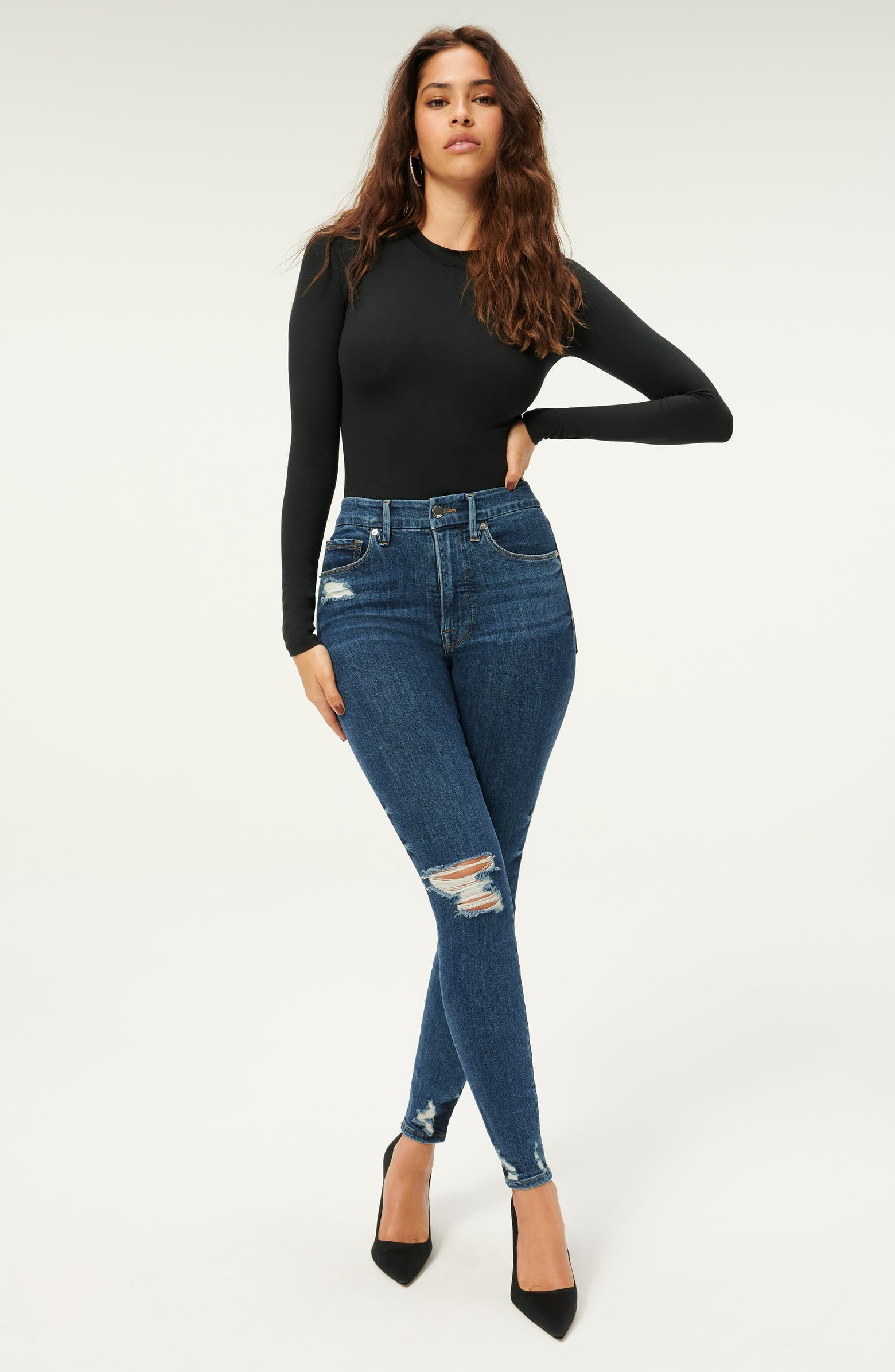 Good Waist Distressed Ankle Skinny Jeans | Nordstrom | Nordstrom