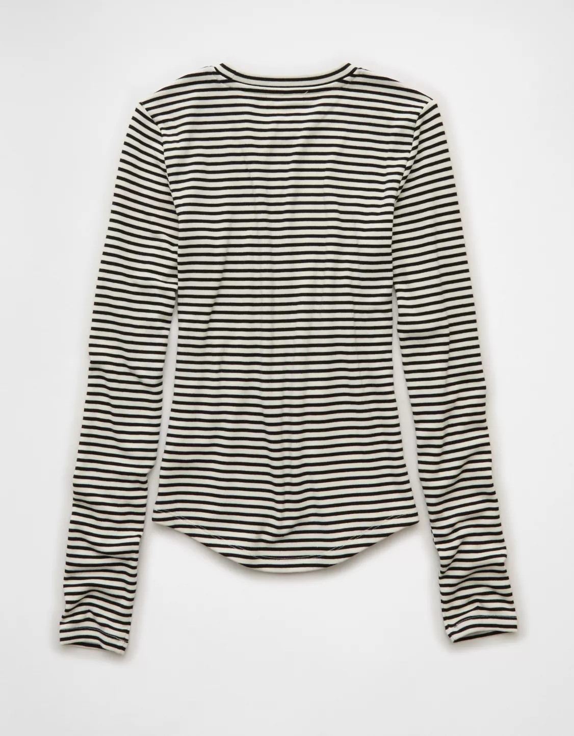AE Long Sleeve Cozy Crew Neck T-Shirt | American Eagle Outfitters (US & CA)