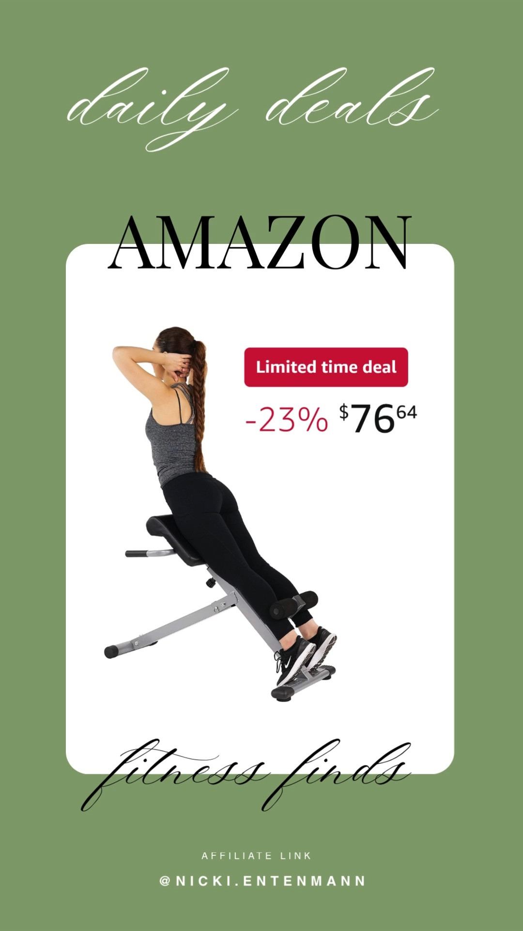 This Sunny Health & Fitness foldable hyperextension Roman chair with back extension brings cheerful support and effortless strength to everyday workouts with sturdy flair. #SunnyHealthFitness #RomanChair #BackExtension #HomeGymEssentials #WorkoutGear #StrengthTraining #FitnessGoals #ActiveLife #DurableDesign #HealthyLiving 🏋️‍♂️✨💪
 

 #LTKfitnessgoals #LTKActive #LTKHome