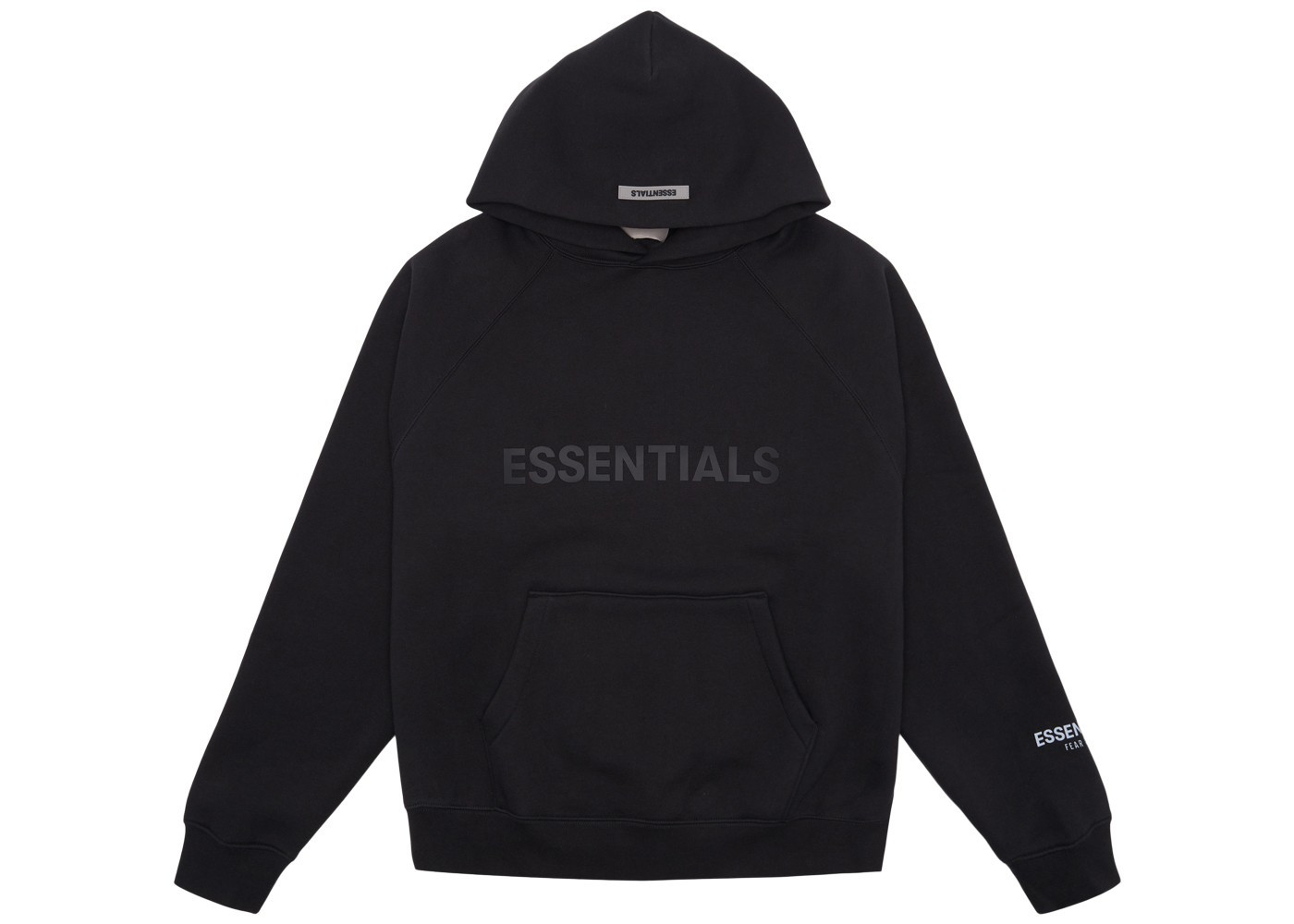 FEAR OF GOD ESSENTIALS 3D Silicon Applique Pullover Hoodie Dark Slate/Stretch Limo/Black | StockX