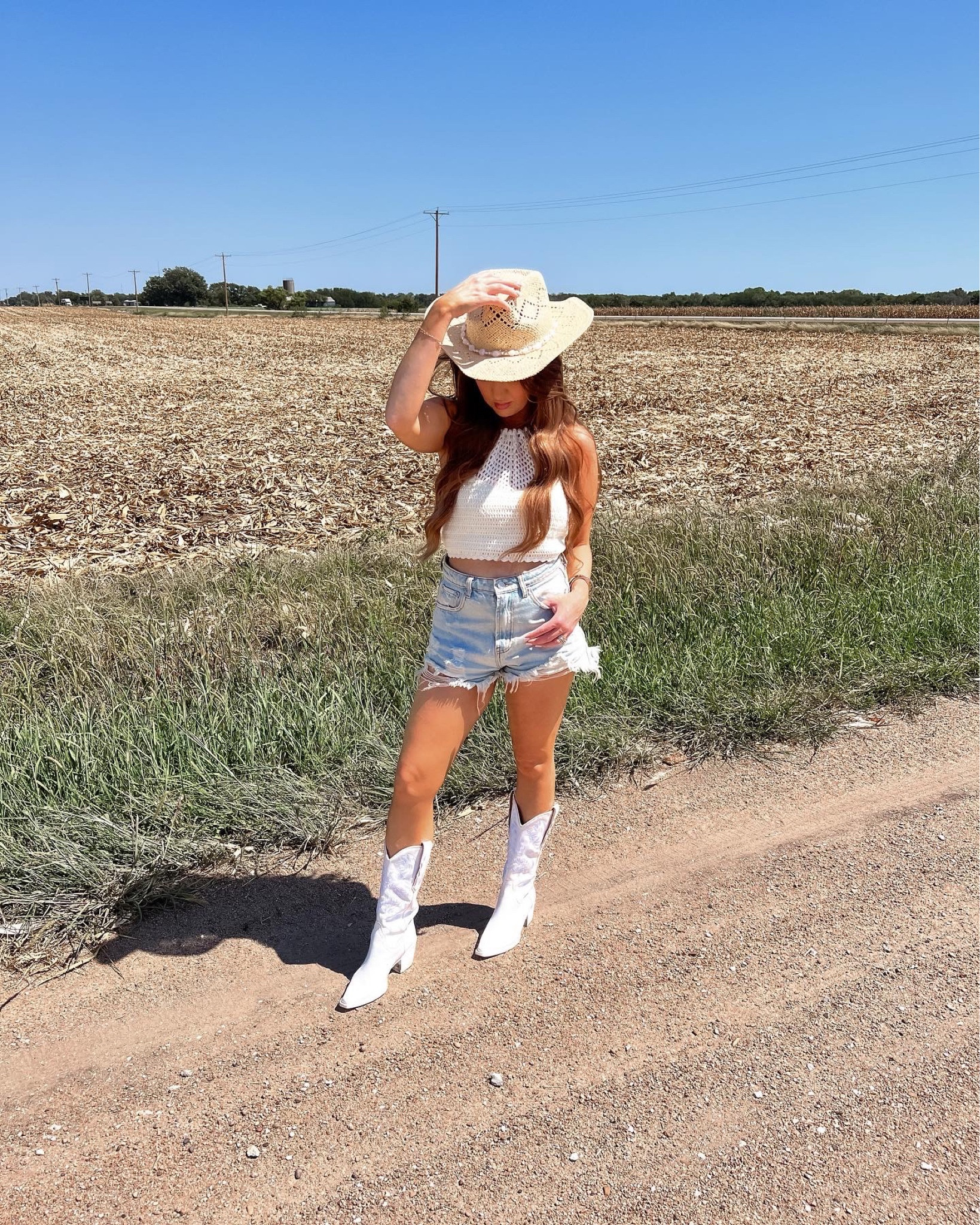 
#cowgirlchic #coastalcowgirl #cowgirlboots #cowgirlfashion #revolvesummer #pinterestvibes #midwestbloggers 
cowgirl outfit | coastal cowgirl | cowgirl style | cowgirl aesthetic | cowgirl vibes | western fashion | cowgirl boots | cowgirl boots outfit | western chic | cowgirl chic | denim shorts | pinterest aesthetic 

#LTKunder100 #LTKshoecrush #LTKstyletip