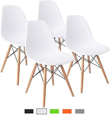 Furmax Pre Assembled Modern Style Dining Chair Mid Century Modern DSW Chair, Shell Lounge Plastic... | Amazon (US)