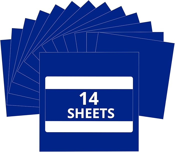 HTVRONT Royal Blue Permanent Vinyl for Cutting Machine - 14 Pack Blue Glossy 12 ” x 12 ” Perm... | Amazon (US)