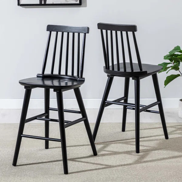 Hani Solid Wood 24'' Counter Stool | Wayfair North America