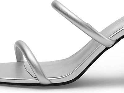 Arromic Women's Heeled Sandals Square Toe Two Strap Block Heels for Women Comfortable Strappy Hee... | Amazon (US)