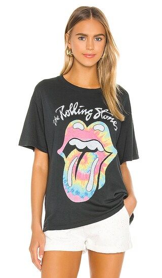 Rolling Stones Tie Dye Tongue Boyfriend Tee | Revolve Clothing (Global)