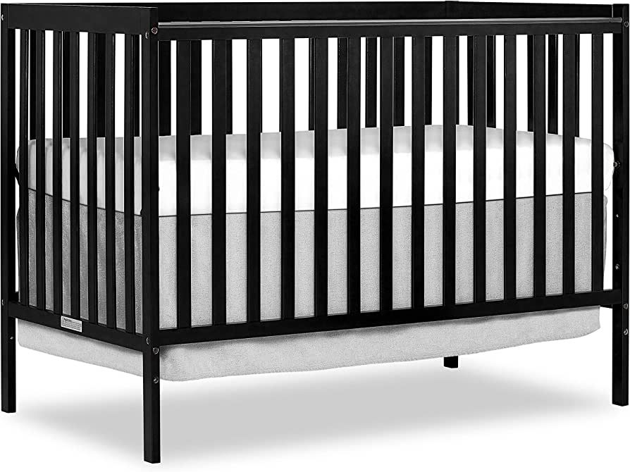 Dream On Me Synergy 5-In-1 Convertible Crib In Black, Greenguard Gold Certified | Amazon (US)