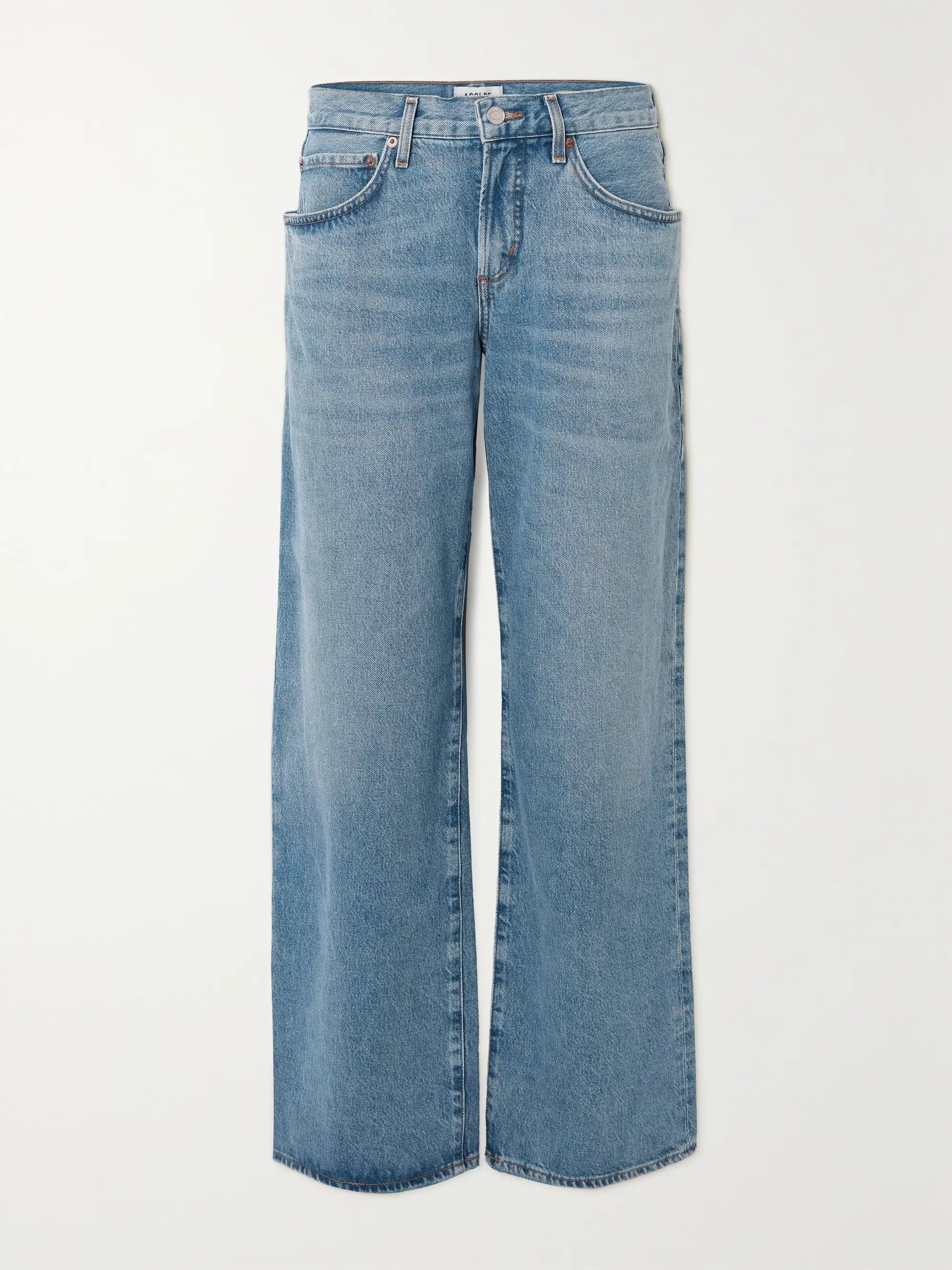 Fusion low-rise straight-leg organic jeans | NET-A-PORTER (US)