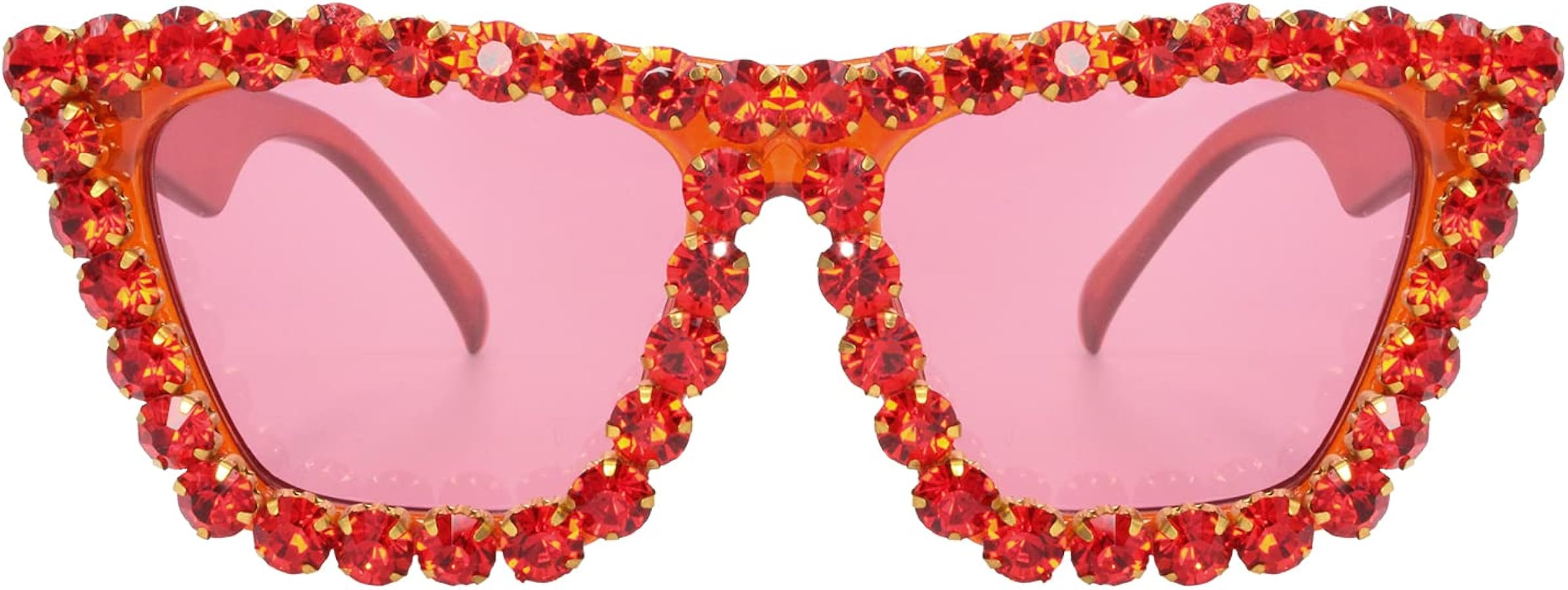 Xpectrum Sparkly Diamond Sunglasses Bling Square Frame Festival Disco Rhinestone Accessories | Amazon (US)