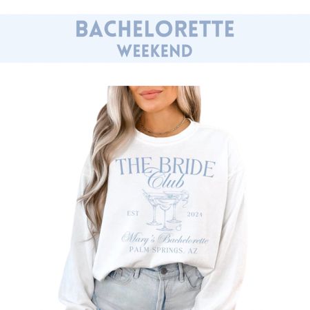 Luxury bachelorette party. Social club bachelorette party. Bachelorette sweatshirt. Bachelorette shirts.

#LTKfindsunder50 #LTKwedding #LTKparties