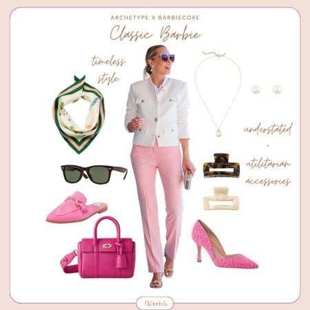 We are celebrating the amazing #barbie movie in a very special way! If Barbie were to come as each of the Flourish Style Archetypes, what would her outfit be? What types of accessories would she come with?! The Classic Barbie showcases her traditional and reliable style with pieces that never go out of style. Shop her #classic collection for a wardrobe that says “tried and true”

#LTKworkwear #LTKFind #LTKstyletip
