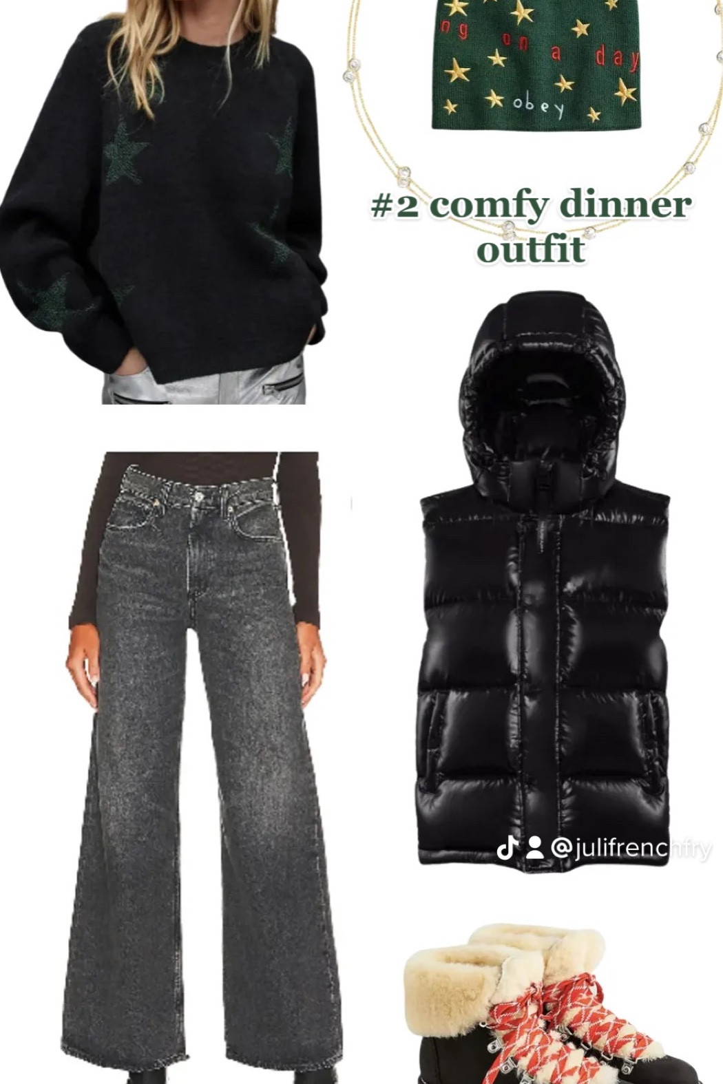 Ski Outfit #2: comfy dinner outfit!❤️ (puffer vest from Aritzia!!)

#LTKSeasonal #LTKtravel #LTKHoliday