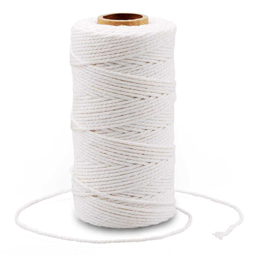 G2PLUS White String, Cotton Bakers Twine, 328 Feet 2MM Natural White Cotton String for Crafts, Gi... | Amazon (US)