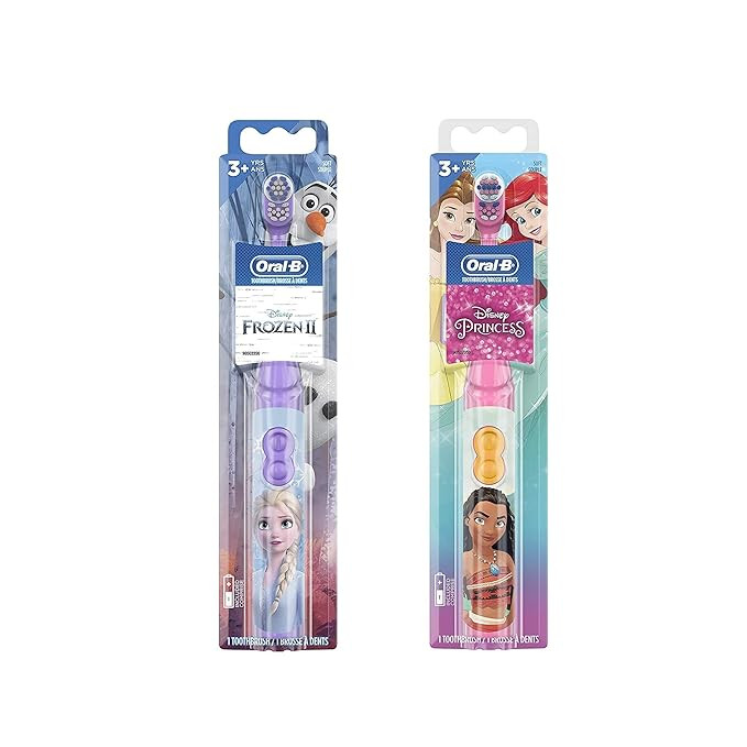 Oral-B Pro-Health Jr. Battery Powered Kid's Toothbrush Featuring Disney's Frozen, Soft, 1 ct & Di... | Amazon (US)