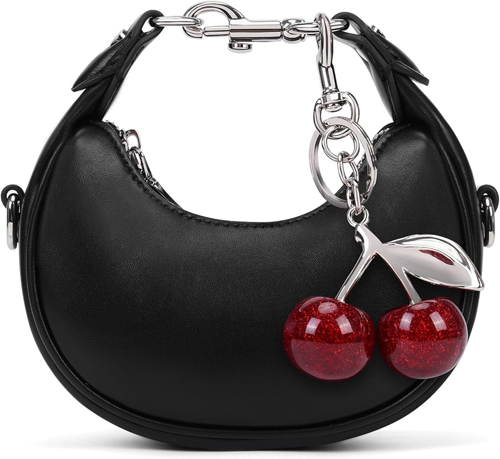 JQWSVE Small Top Handle Bags for Women Mini Purses Cute Ladies Handbags Crescent Mini Crossbody B... | Amazon (US)