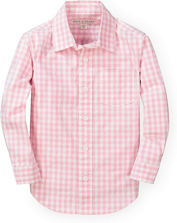 Hope & Henry Boys' Long Sleeve Stretch Poplin Button Down Shirt | Amazon (US)