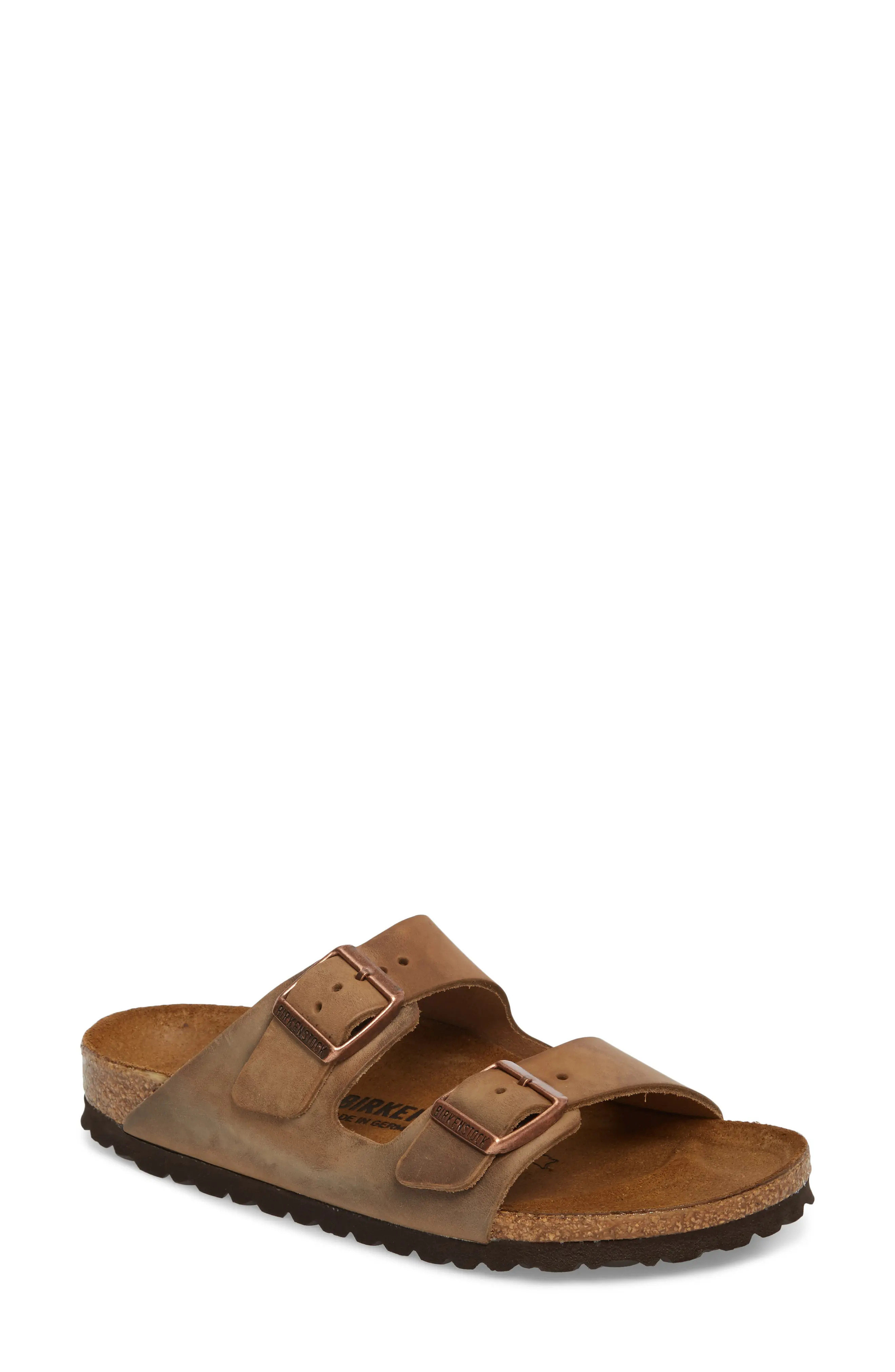 Women's Birkenstock Arizona Sandal, Size 8-8.5US / 39EU B - Brown | Nordstrom