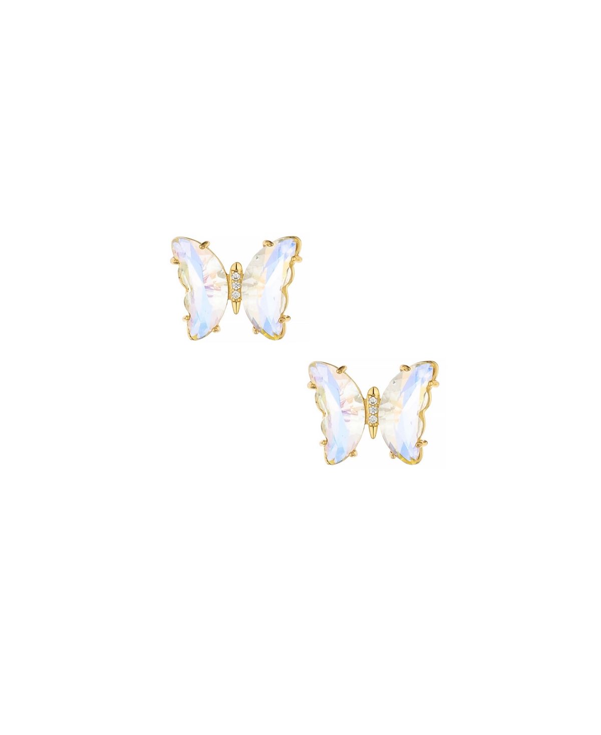 Ettika 18k Gold-Plated Crystal Butterfly Stud Earrings | Macys (US)