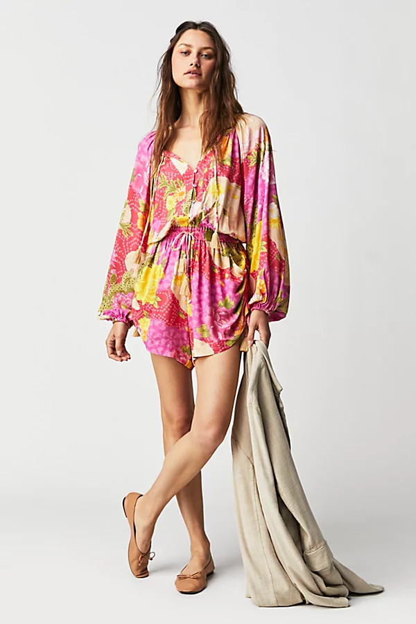 Spell Joshua Tree Romper by Spell at Free People, Candy, S | Free People (Global - UK&FR Excluded)
