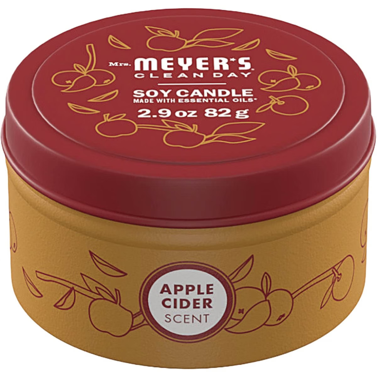 Mrs Meyer's Apple Cider Tin Candle, 2.9 OZ | Amazon (US)
