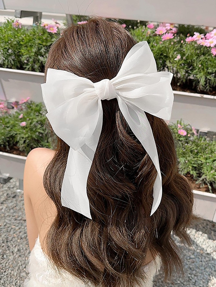 1pc Women Bow Decor Cute French Clip For Hair Decoration | SHEIN
