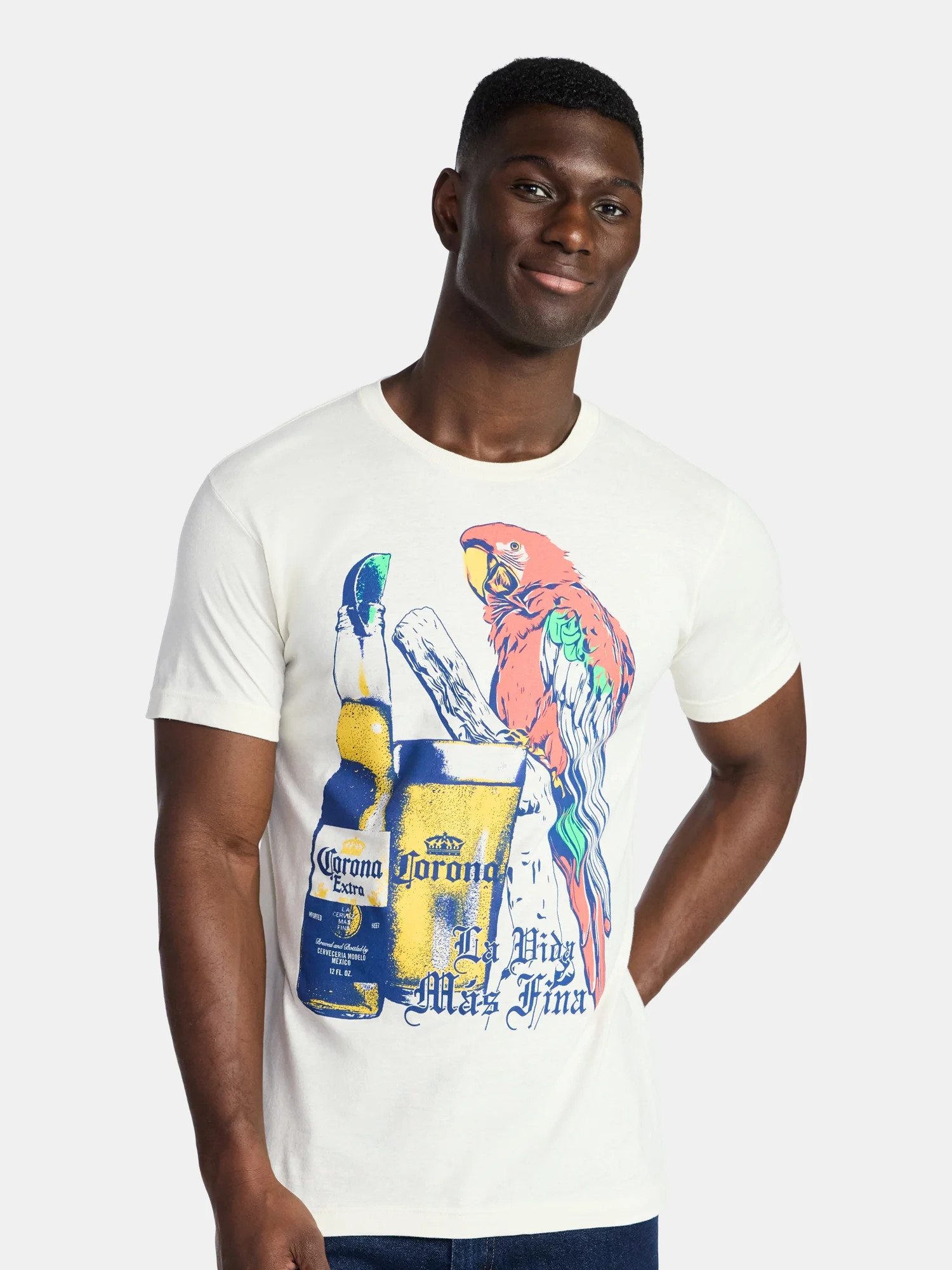 Corona Men's and Big Men's Graphic Tee with Short Sleeves, Sizes S-3XL - Walmart.com | Walmart (US)