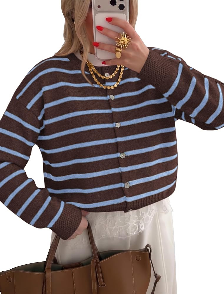 Brown&blue Stripe | Amazon (US)