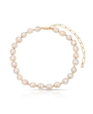 Ettika Freshwater Mother of Pearl Choker Necklace - Macy's | Macy's