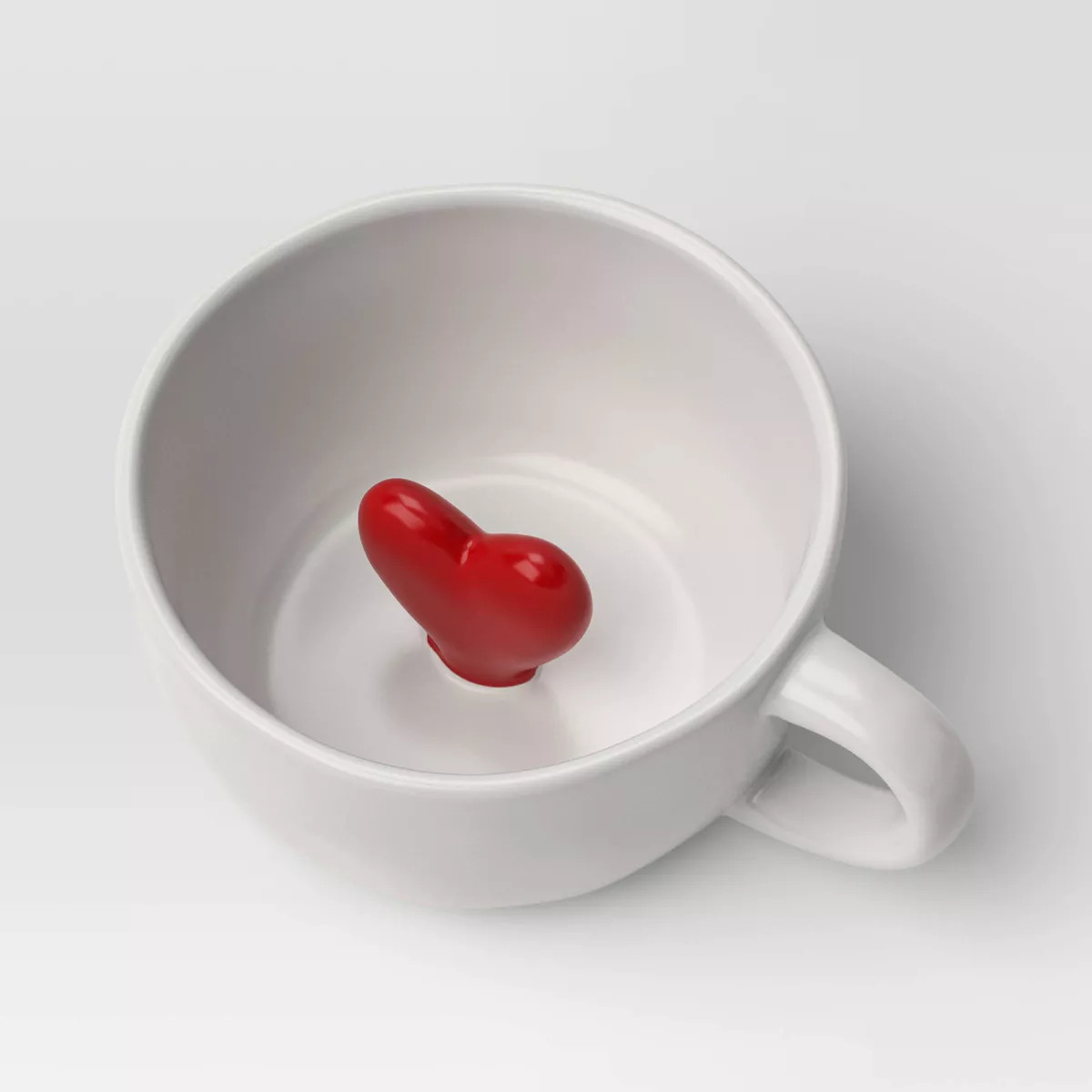13 fl oz Stoneware Latte Mug with Peek-a-boo Heart - Threshold™ | Target