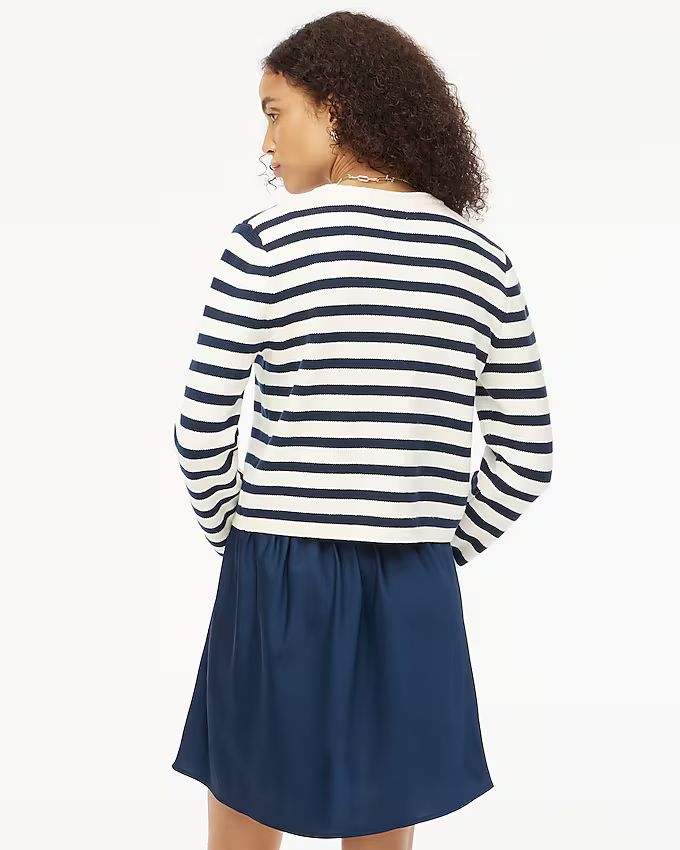 Striped cotton lady jacket cardigan sweater | J.Crew Factory