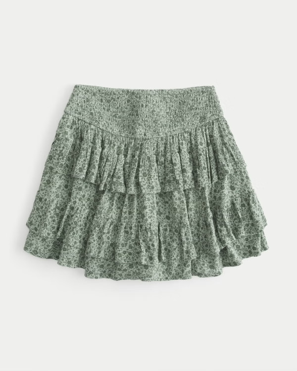 Ultra High-Rise Crinkle Mini Skort | Hollister (US)
