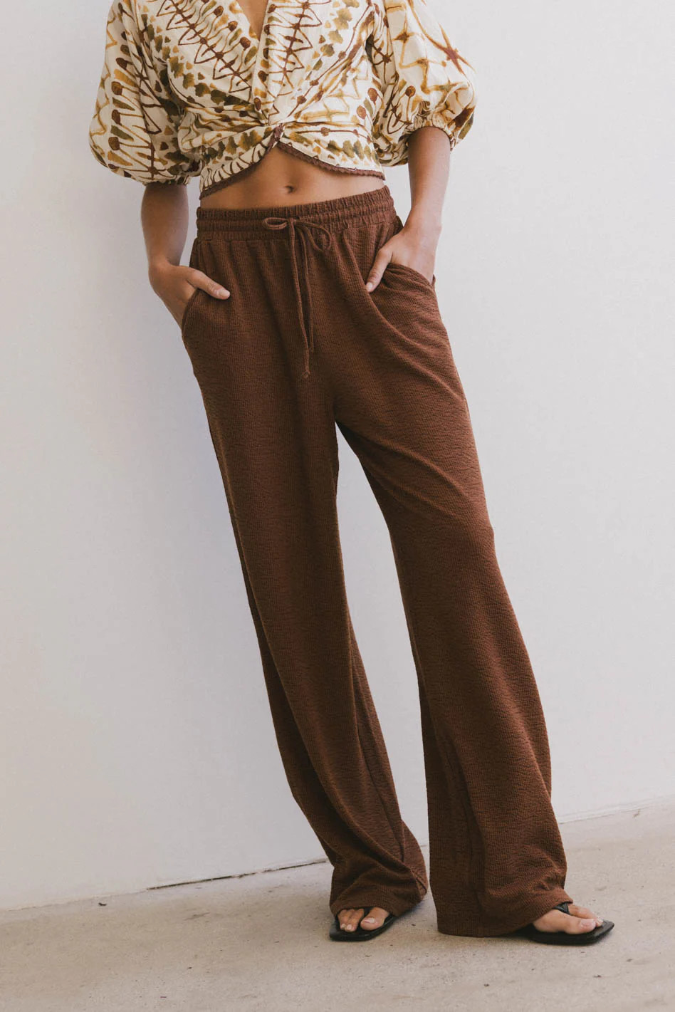 Etta Wide Leg Pants in Terracotta | Böhme US