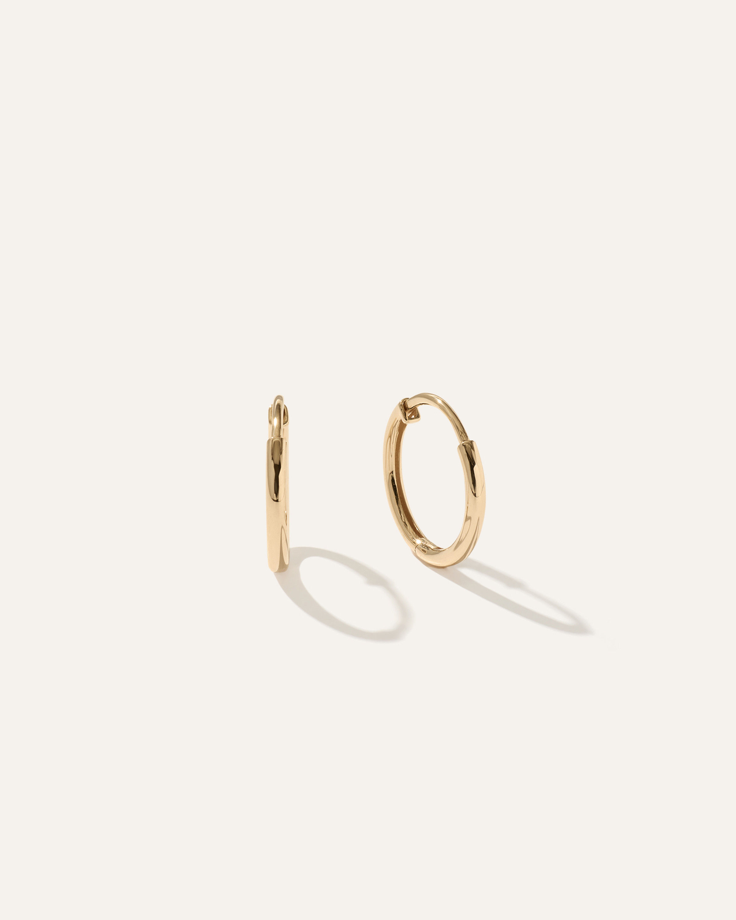 Quince | Women's 14K Gold Classic Hoop Earrings in Yellow Gold, Size 15mm | Quince