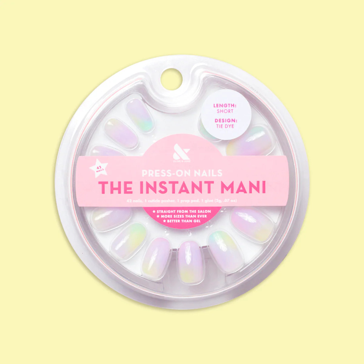 Tie Dye - Press-On | Short | Round | Olive & June