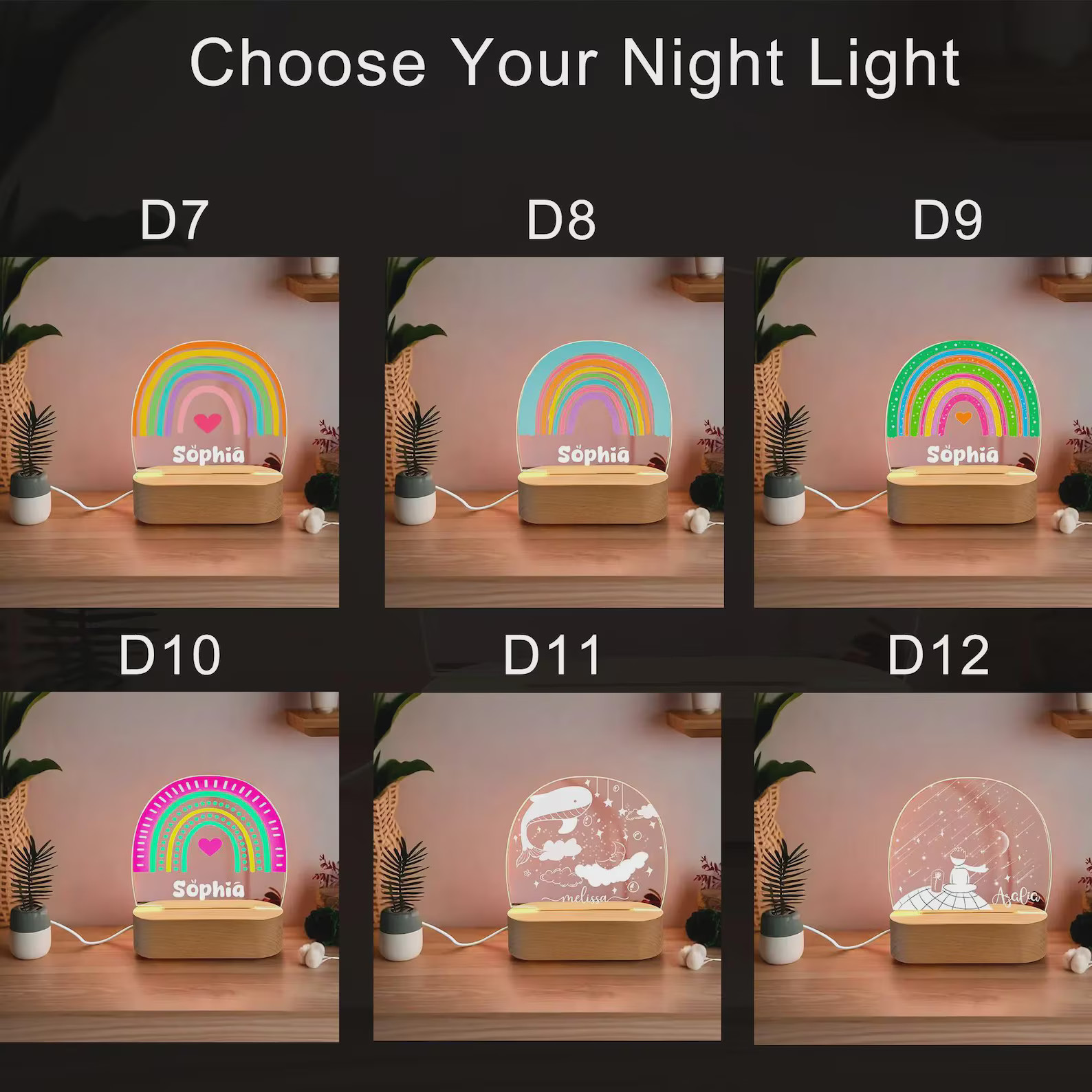 Custom Name Ballerina Night Light Gift for Girls Perfect for Bedroom Decor | Personalized Your Gi... | Etsy (US)