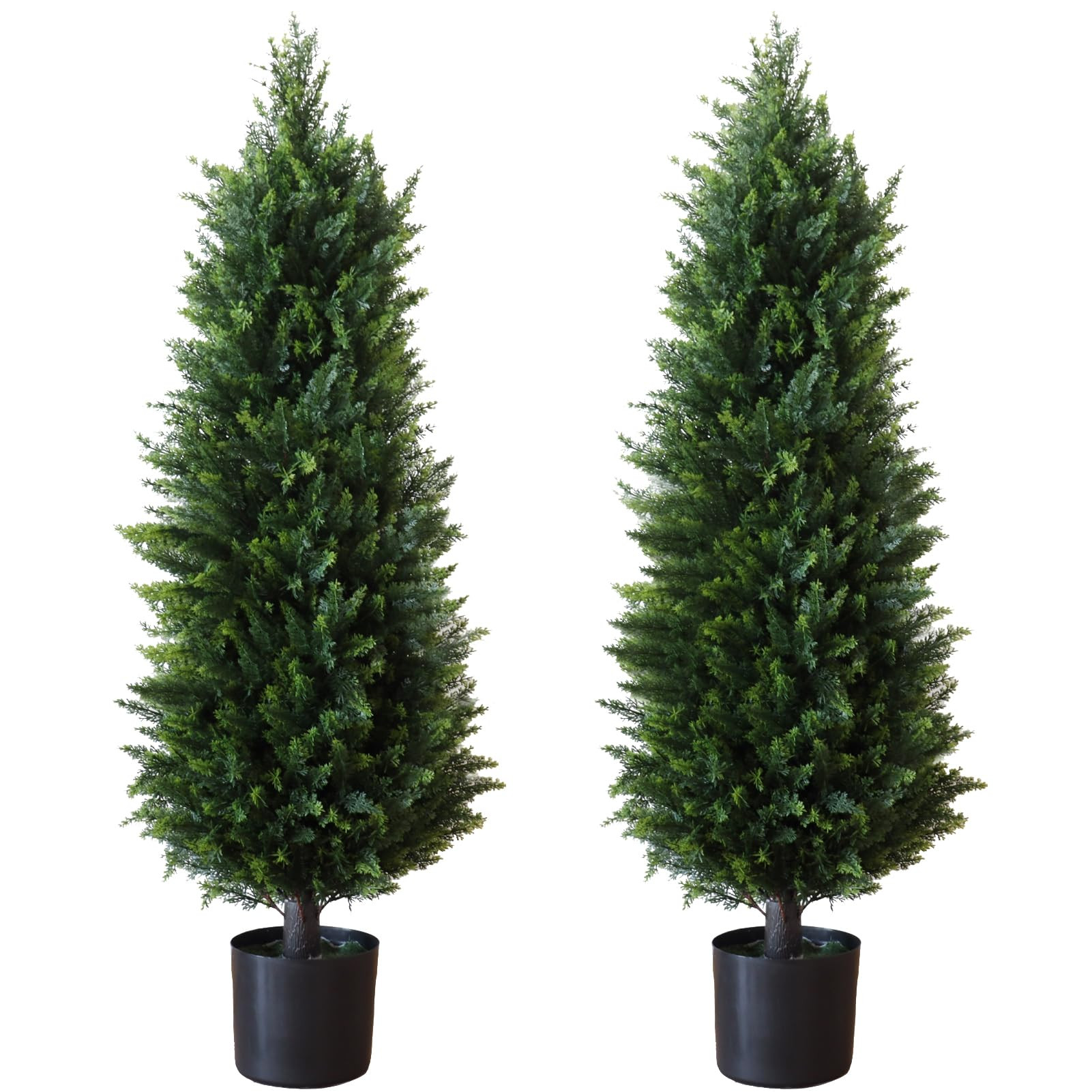 Artificial Cedar Topiary Tree, for Indoor & Outdoor Decoration, UV Protection Potted Shrubs for F... | Amazon (US)