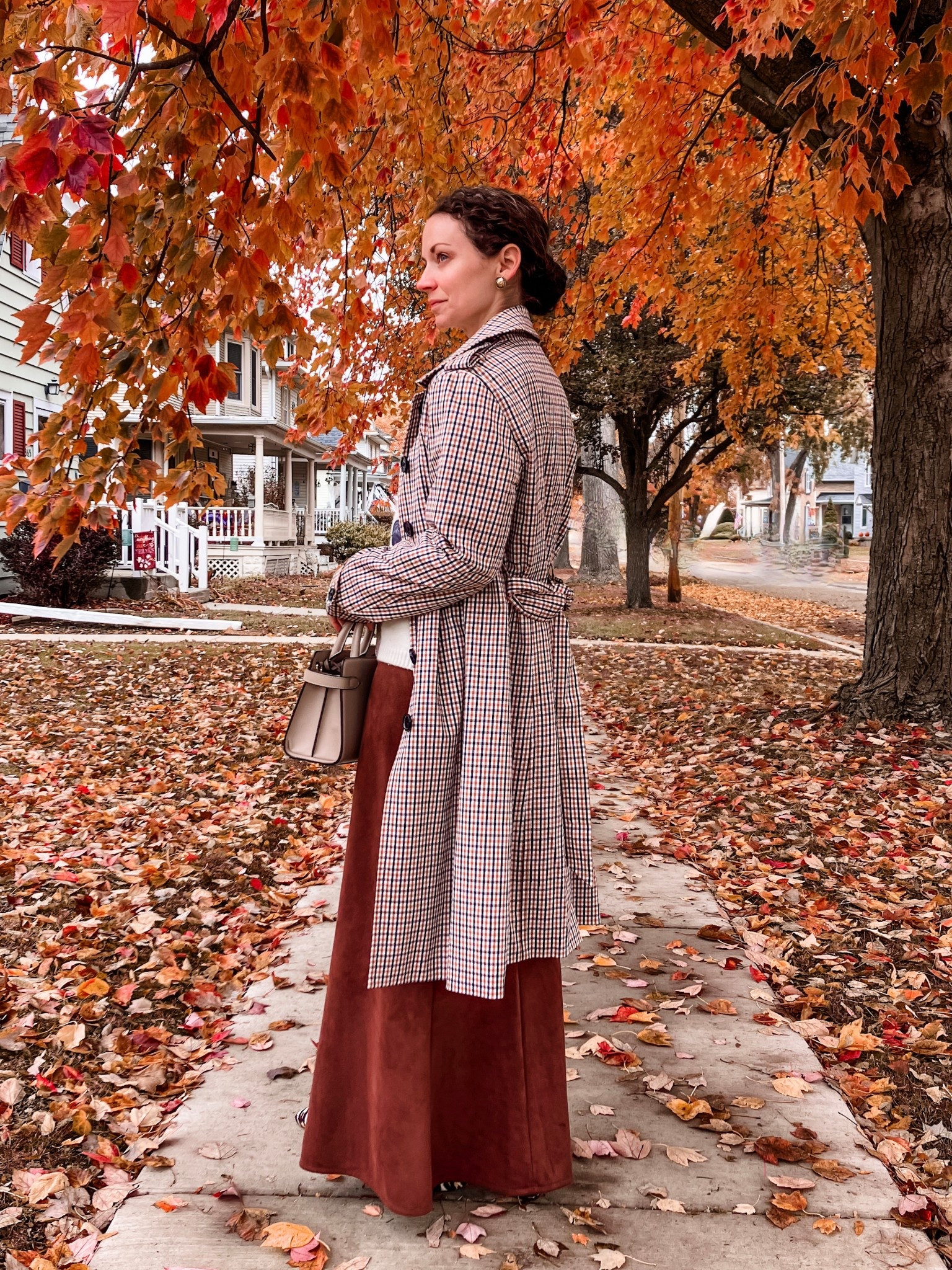 Classic fall outfit. 
Classic outfit. Petite outfit. Neutral outfit. Fall outfit. Modest outfit. 

#LTKSeasonal #LTKPetite #LTKOver40