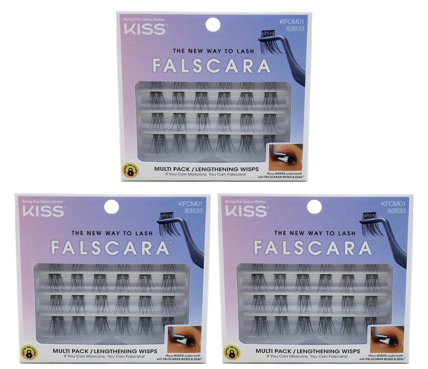 KISS Falscara Lengthening Wisps Multi-Pack (Pack of 3) | Amazon (US)