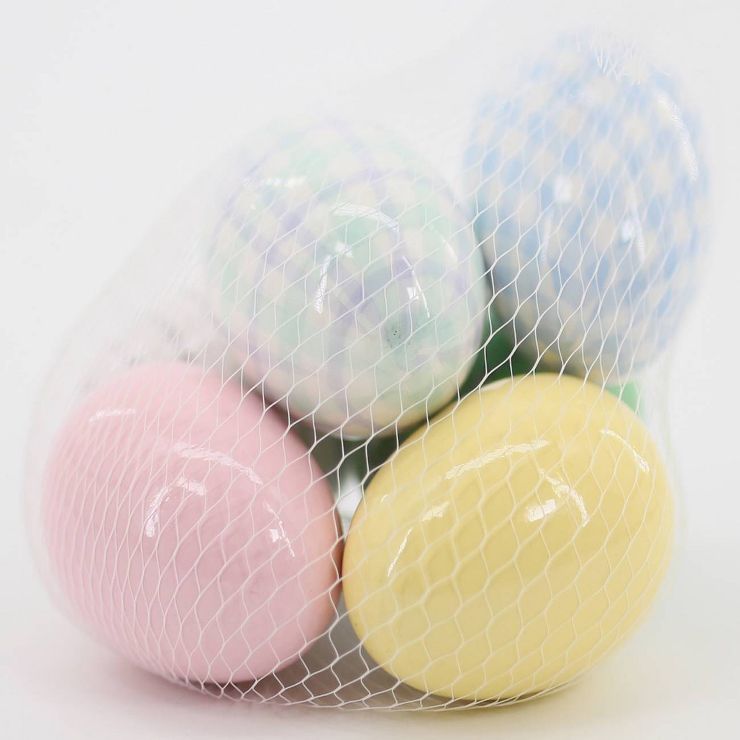 6pc Styrofoam Painted Easter Egg Decorative Filler - Spritz™ | Target