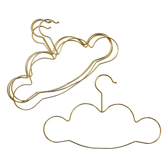 Cloud Hangers - Set of 5 | Gold | Smallable