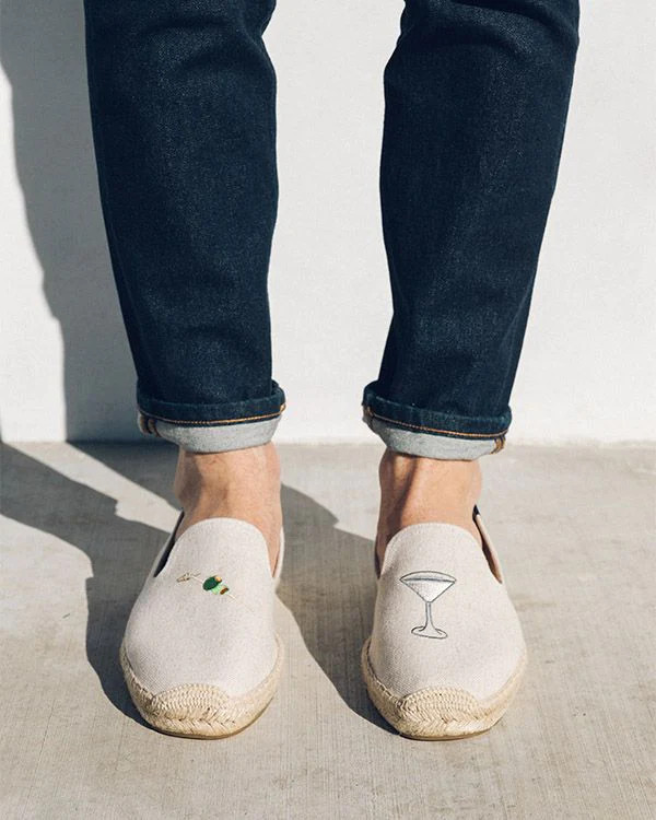 The Seville Smoking Slipper - Dry Martini | Men's Espadrilles | Soludos