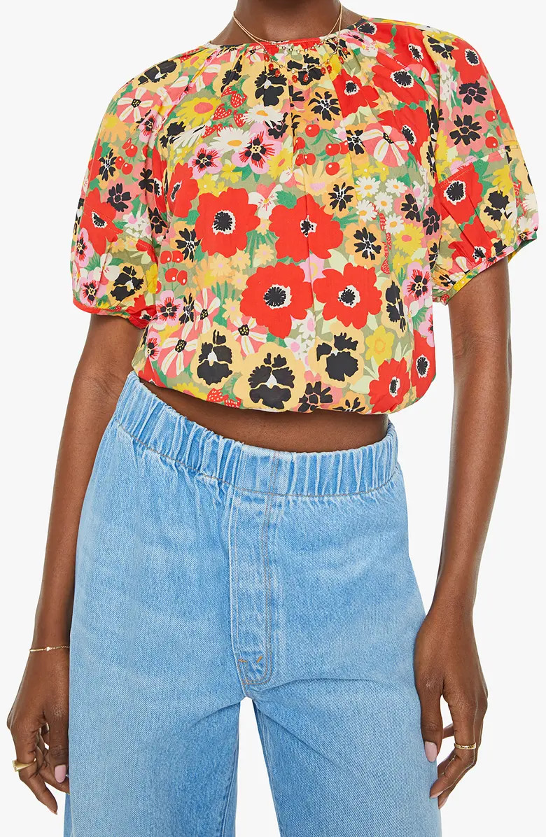 The Party In The Back Floral Cutout Shirt | Nordstrom