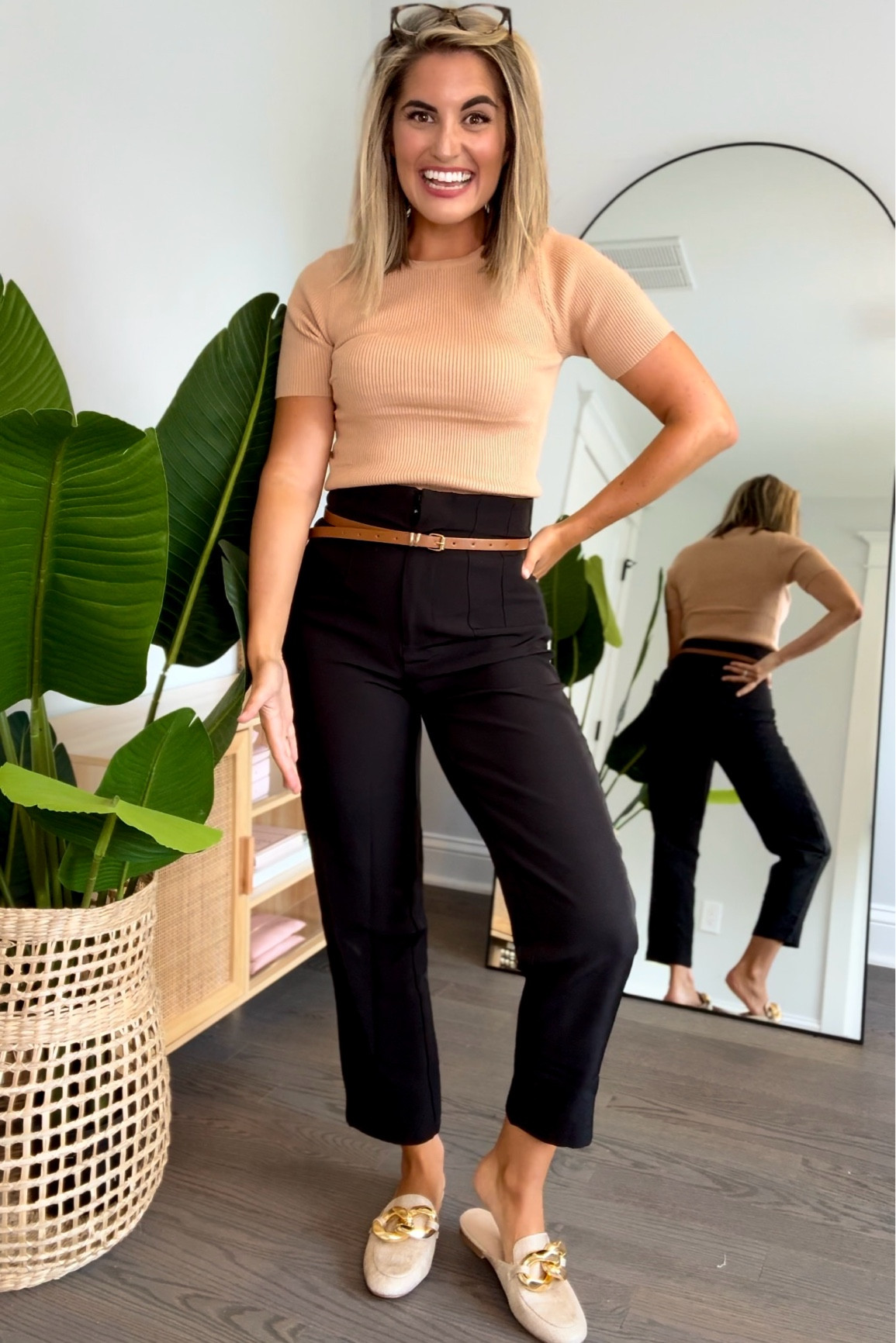 Amazon Highend Work Outfits!🖤 55% off code👉 HWG2LYYS to make knit top $13, Pants all under $28 & belts a low as $4 each (in packs of 2-4!👌my MOST WORN  All petite friendly I’m 5’2” 125lbs wearing a small, 4, 26 and 4 short where available!
.
Work outfit, workwear, work top, Two piece sets, Spanx look for less, Spanx look jumpsuit, air essentials, knit top, strip knit top, Amazon prime, prime day deals, Amazon, Bra, bras, seamless bra, comfy bra, Amazon bra, oaek, no wire bra, post partum bra, postpartum, Amazon basics, basics, workwear, must haves, white jeans, cropped white jeans 

#LTKSaleAlert #LTKOver40 #LTKWorkwear